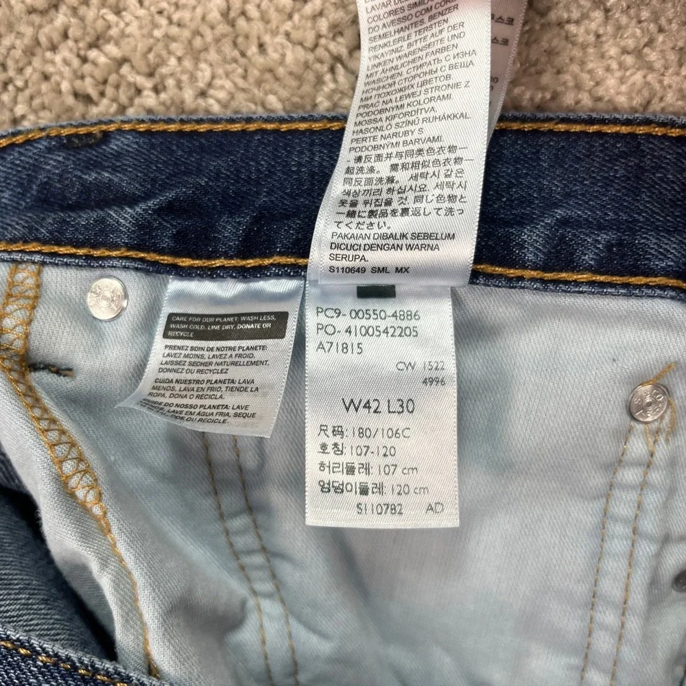 Levi's‎ 550 Relaxed Fit Jeans Men's 42x30 Blue Denim Pants Strauss Red Tab